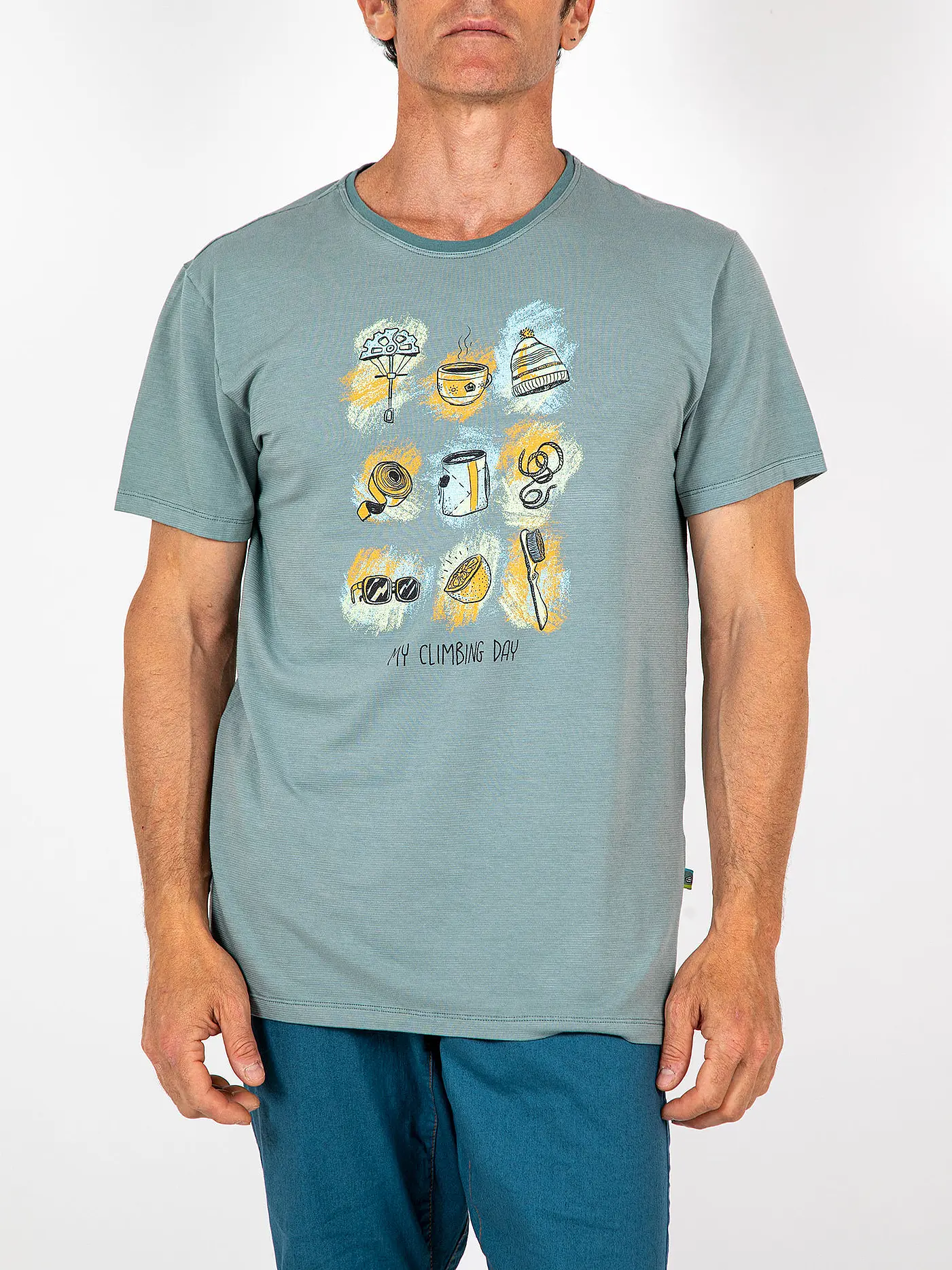 E9 | Herren Klettershirt Things | dunkelgrün